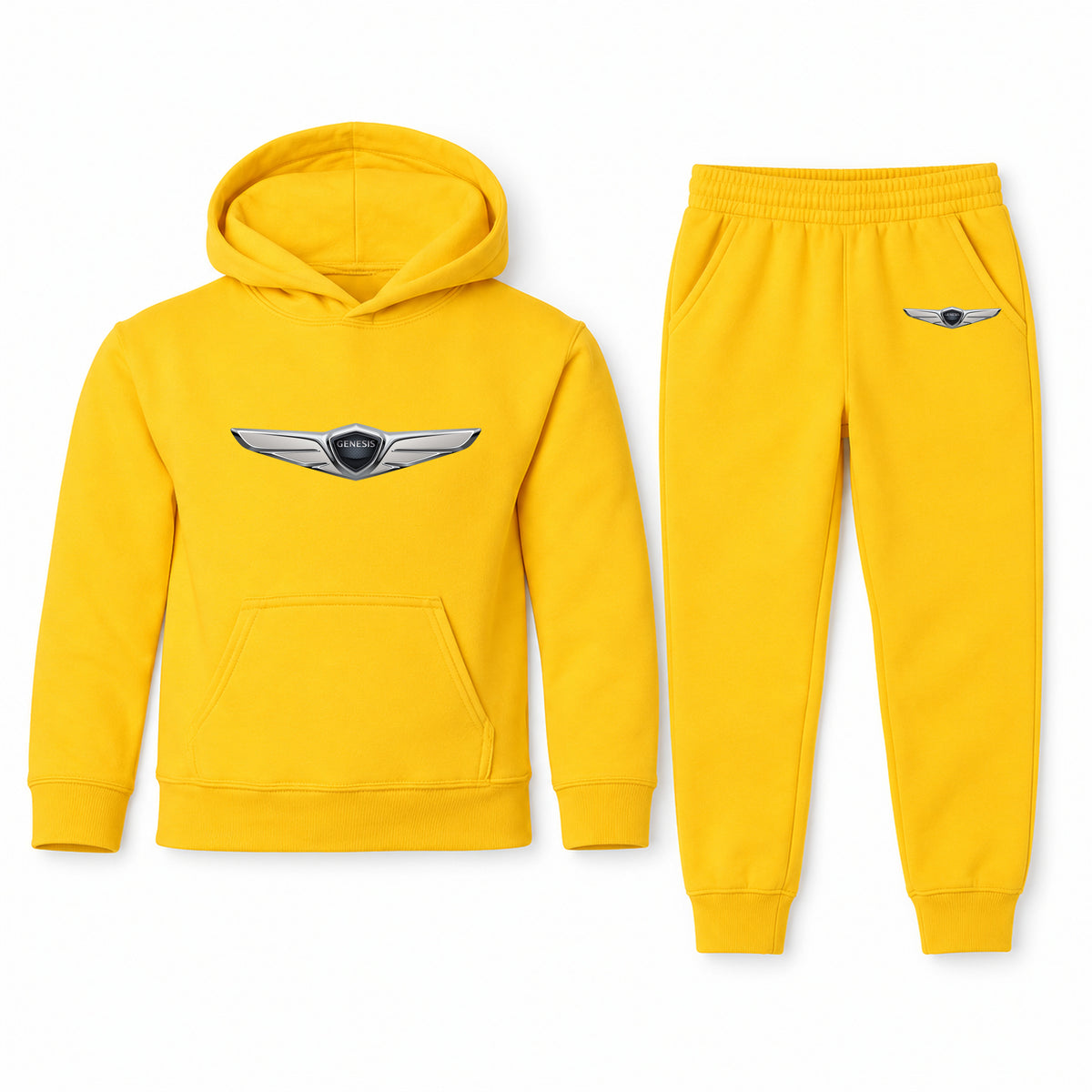 Genesis youth hoodie jogger set, Yellow, Youth Large ages 10–12