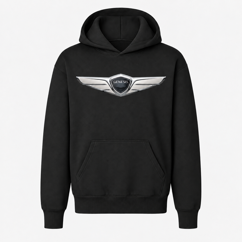 Youth Kids Genesis Car Pullover Hoodie - Black