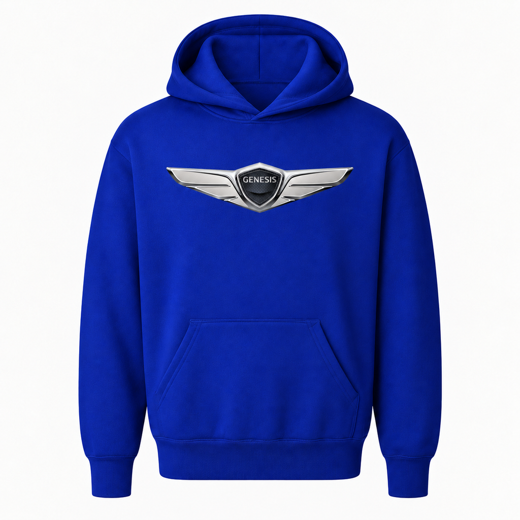 Youth Kids Genesis Car Pullover Hoodie - Blue