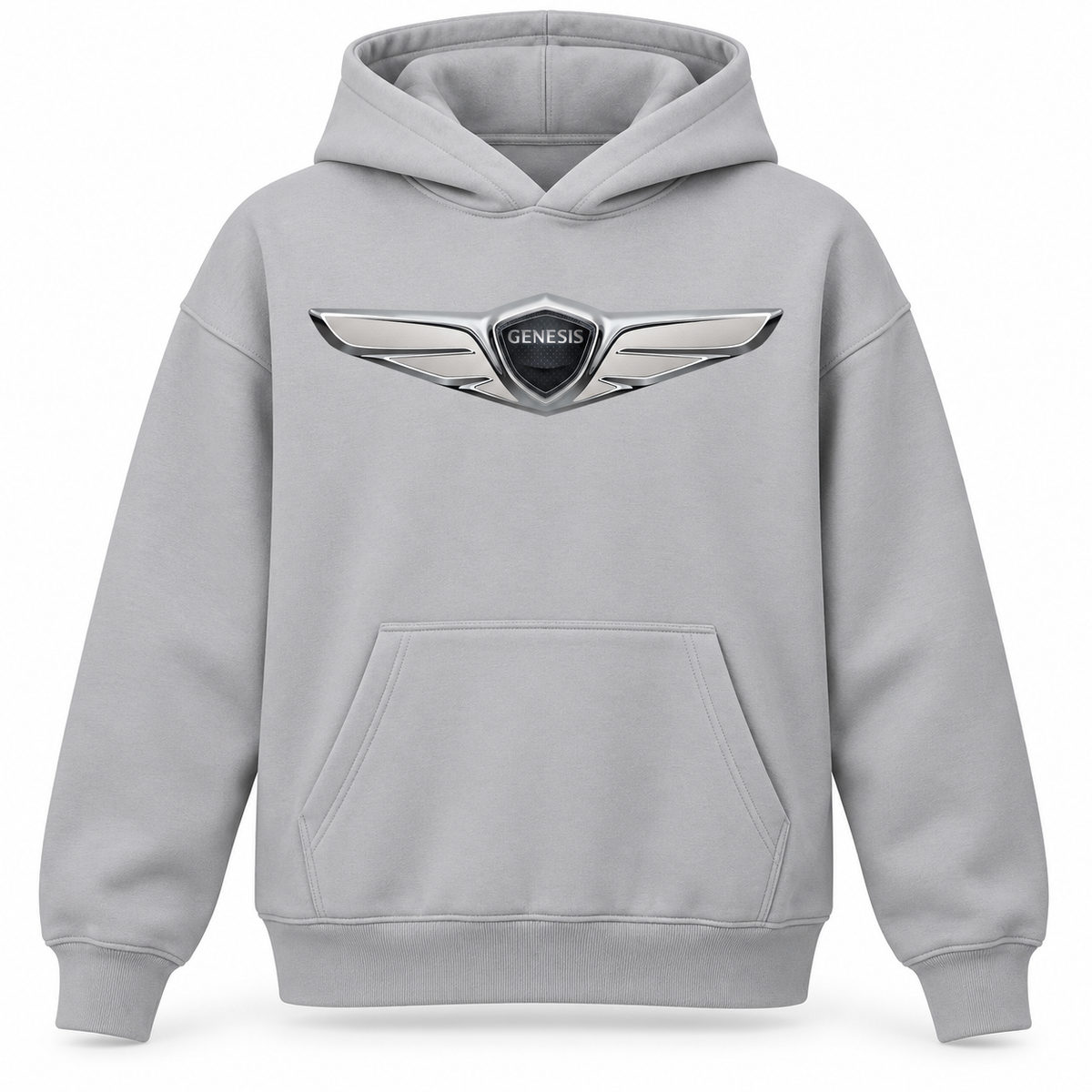 Youth Kids Genesis Car Pullover Hoodie - Grey