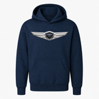 Youth Kids Genesis Car Pullover Hoodie - Navy