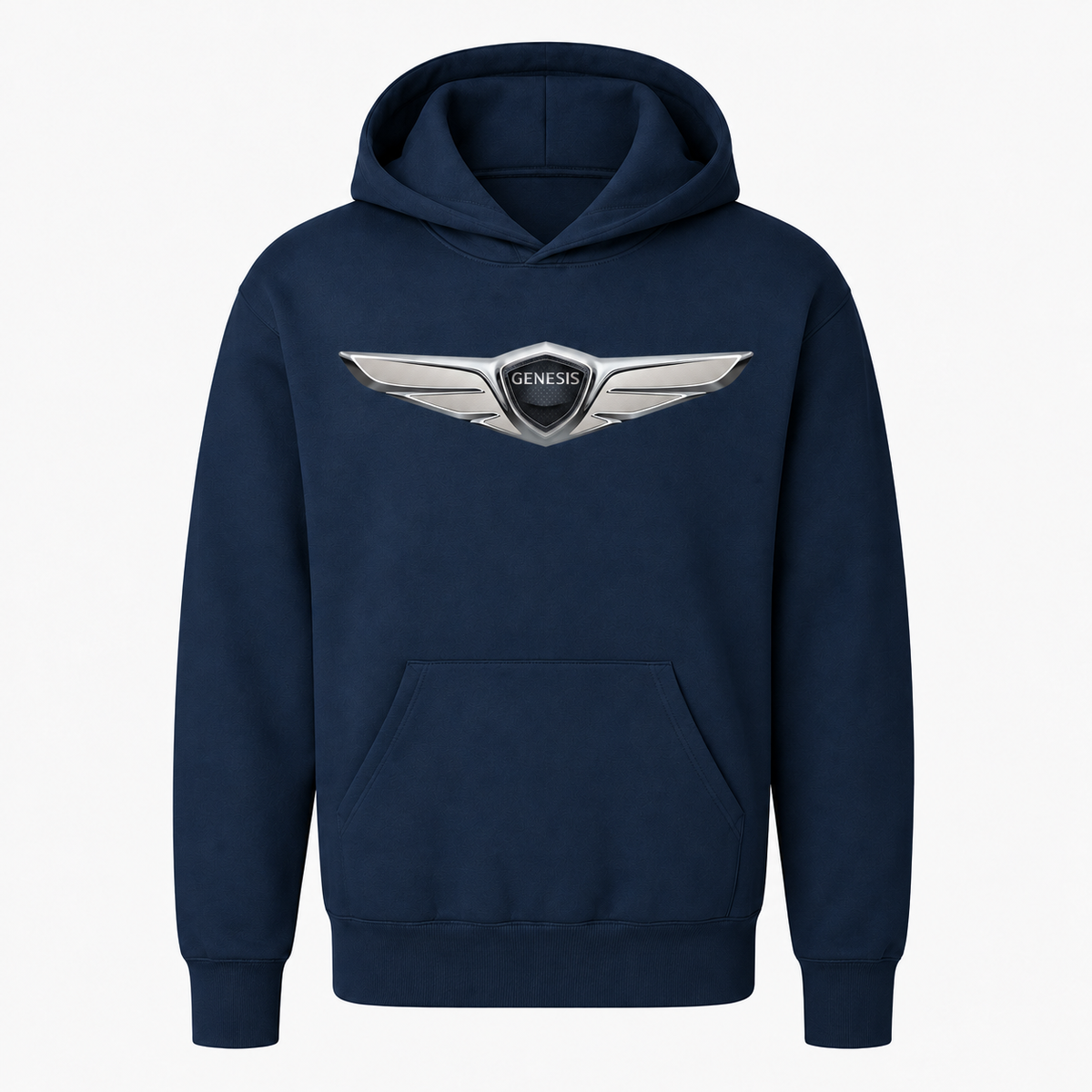 Youth Kids Genesis Car Pullover Hoodie - Navy