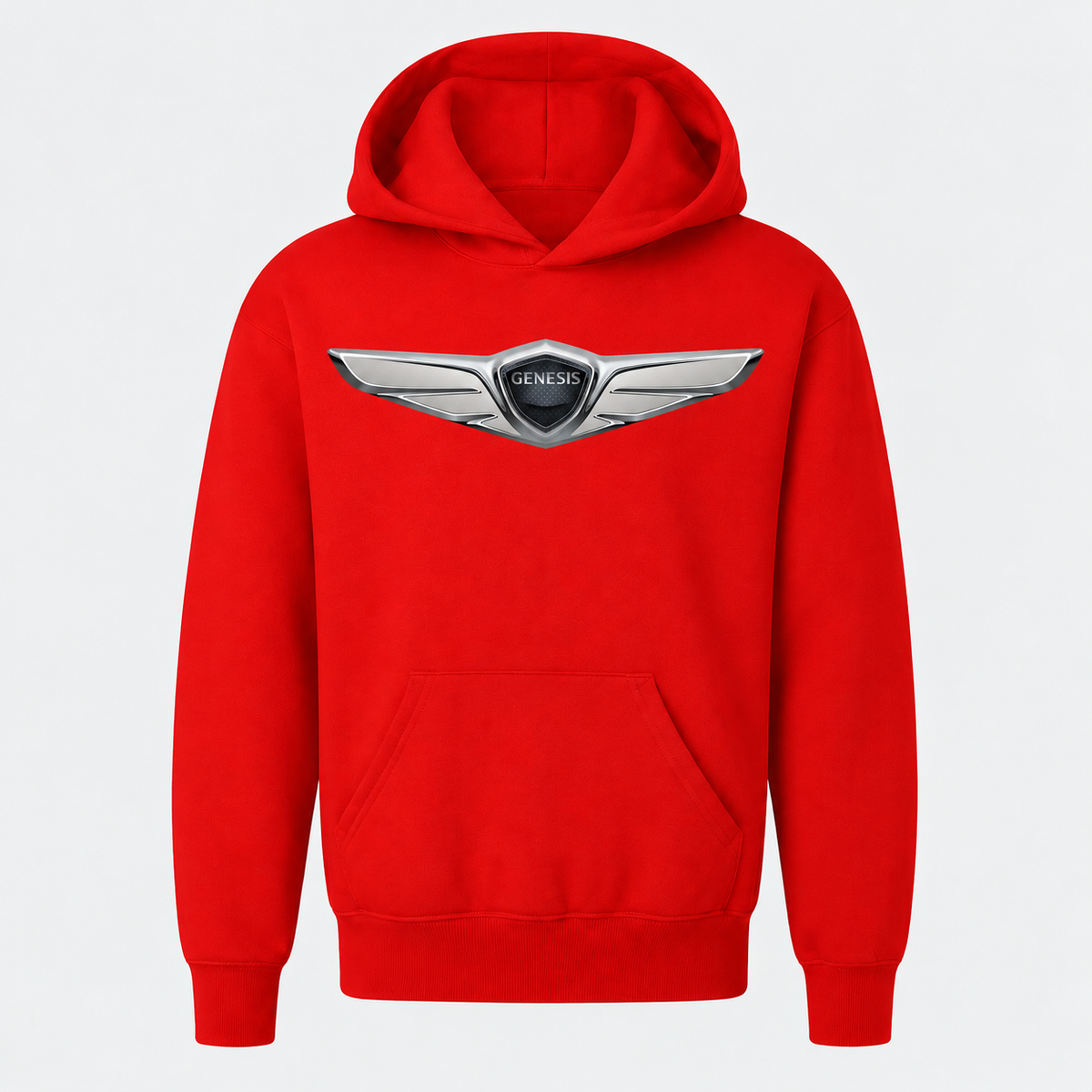 Youth Kids Genesis Car Pullover Hoodie - Red