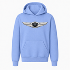 Youth Kids Genesis Car Pullover Hoodie - Light Blue