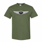 Youth Kids Genesis Car Cotton T-Shirt - Army Green