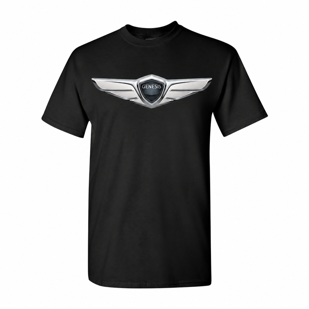 Youth Kids Genesis Car Cotton T-Shirt - Black
