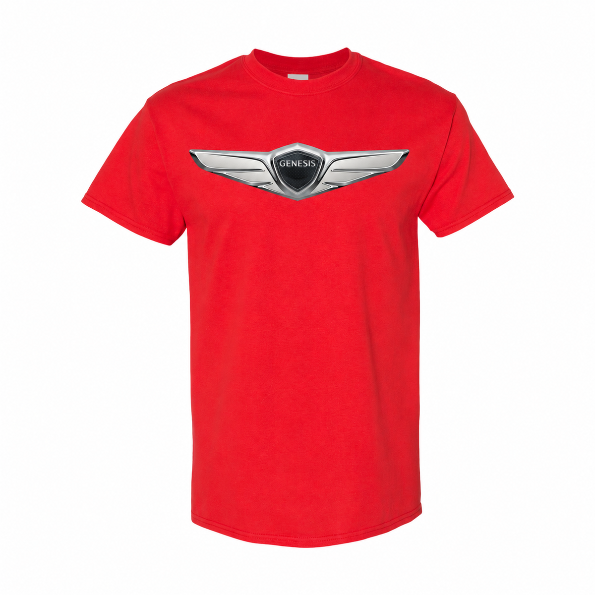 Youth Kids Genesis Car Cotton T-Shirt - Red