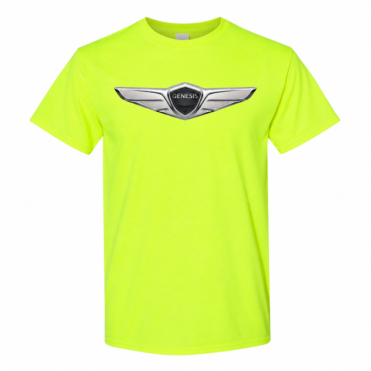 Youth Kids Genesis Car Cotton T-Shirt - Safety Green