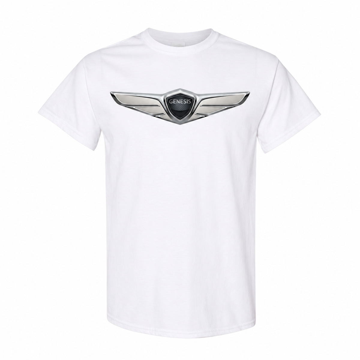 Youth Kids Genesis Car Cotton T-Shirt - White