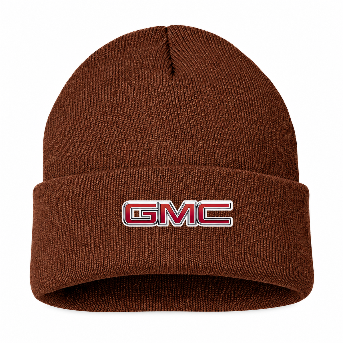 Men's GMC Beanie Hat — Brown — clean front main