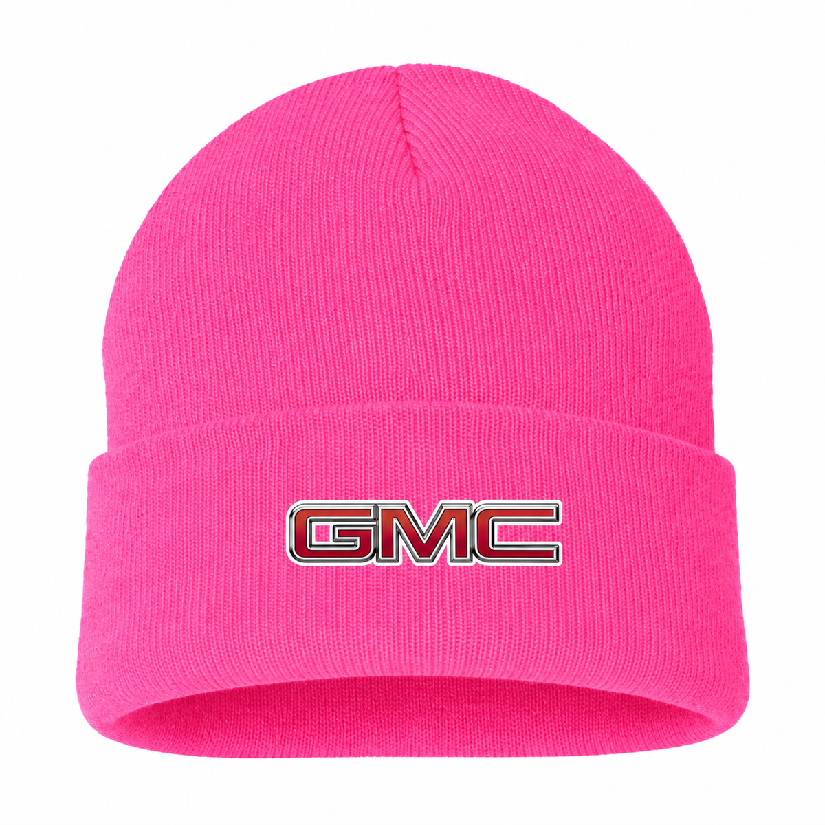 Men's GMC Beanie Hat — Pink — clean front main