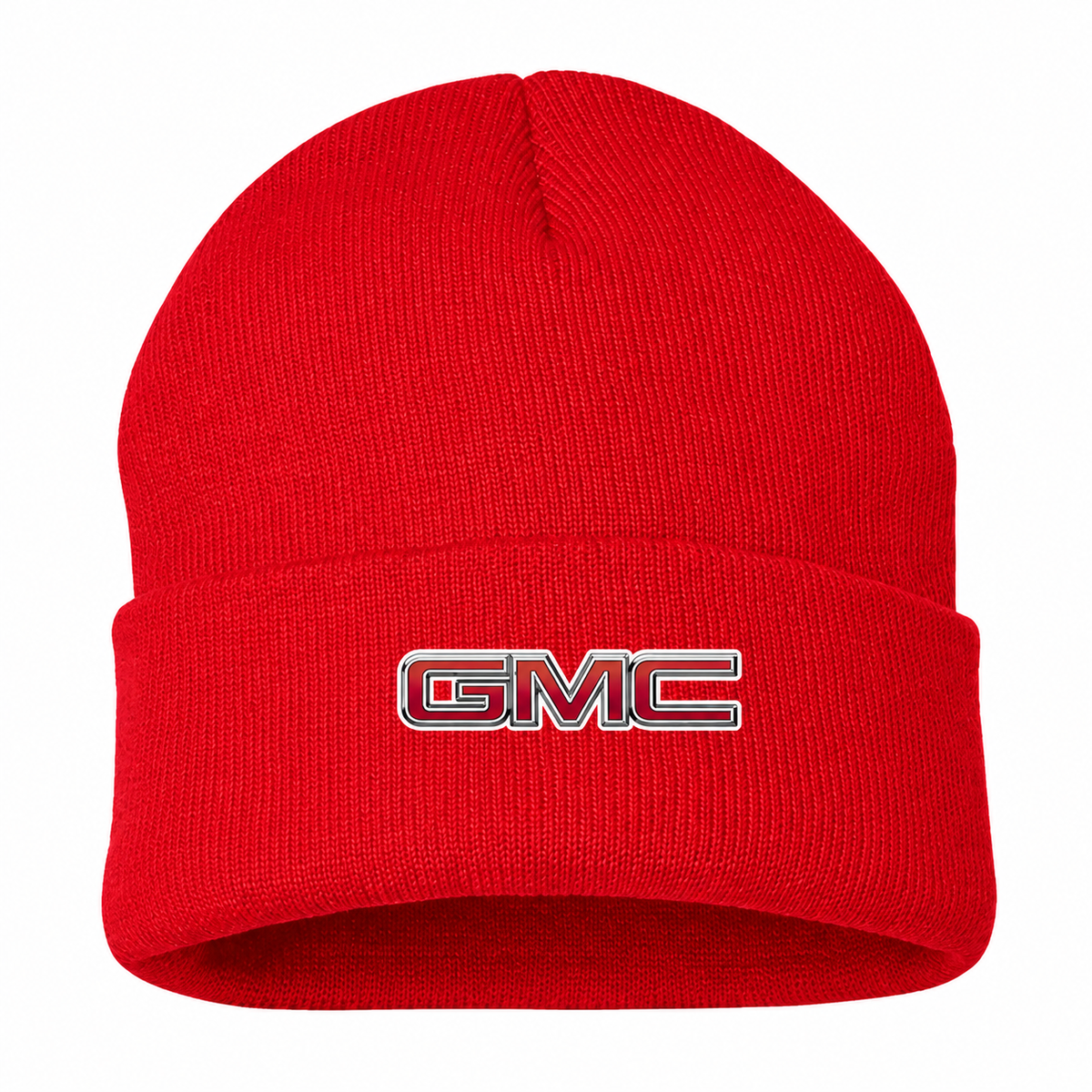 Men's GMC Beanie Hat — Red — clean front main