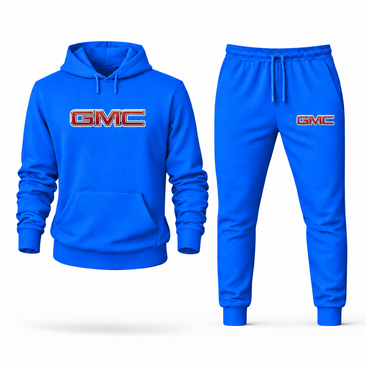 Men’s GMC Car Hoodie Joggers Set | Color: Azure | Main