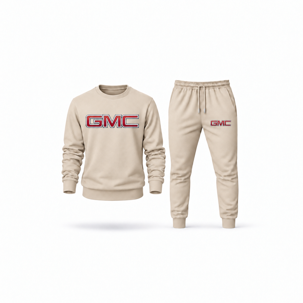 Men's GMC Sweatshirt Joggers Set | Color: Tan | Main