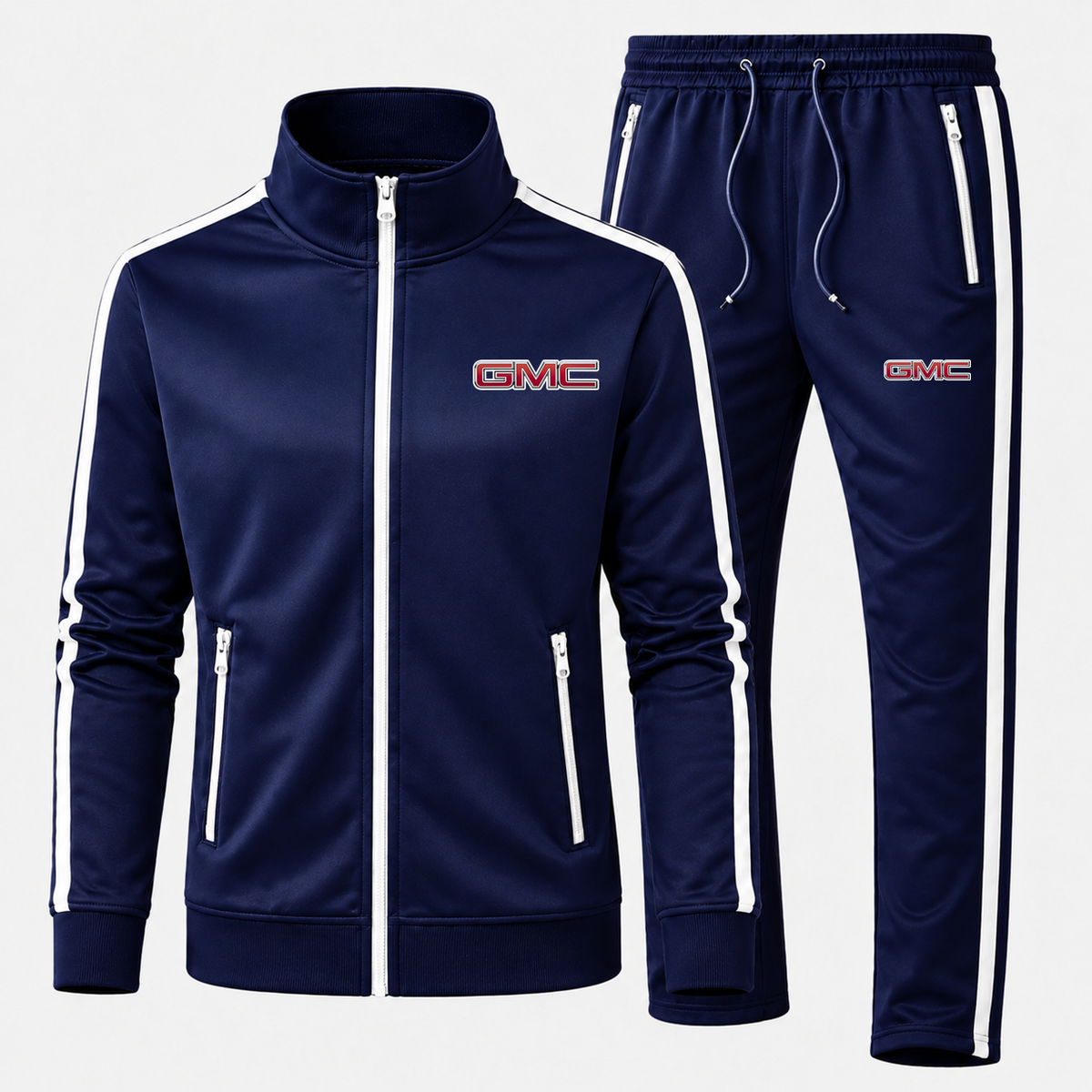 Men's GMC Car Dri-Fit TrackSuit | Color: Navy | Current garment, original Drive artwork