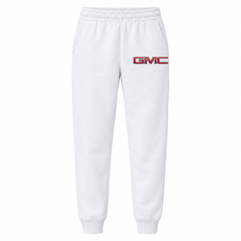 GMC youth jogger sweatpants in White, Youth Large ages 10–12
