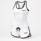GMC women's tanktop and shorts set Angle | Color: White |