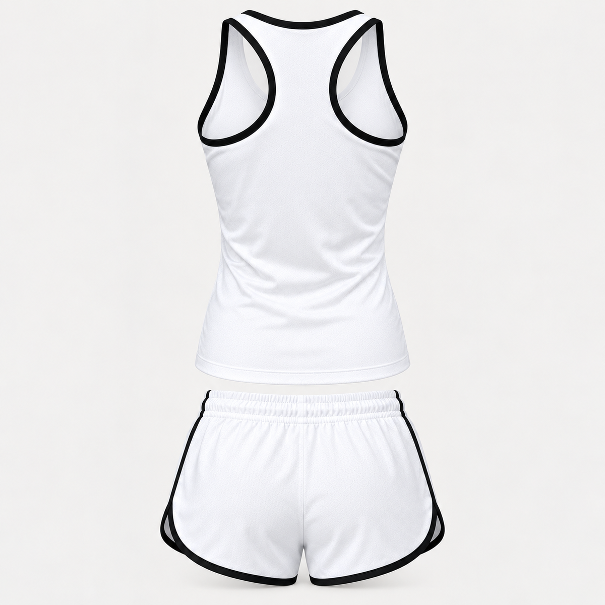 GMC women's tanktop and shorts set Back | Color: White |