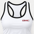 GMC women's tanktop and shorts set Tank detail | Color: White |