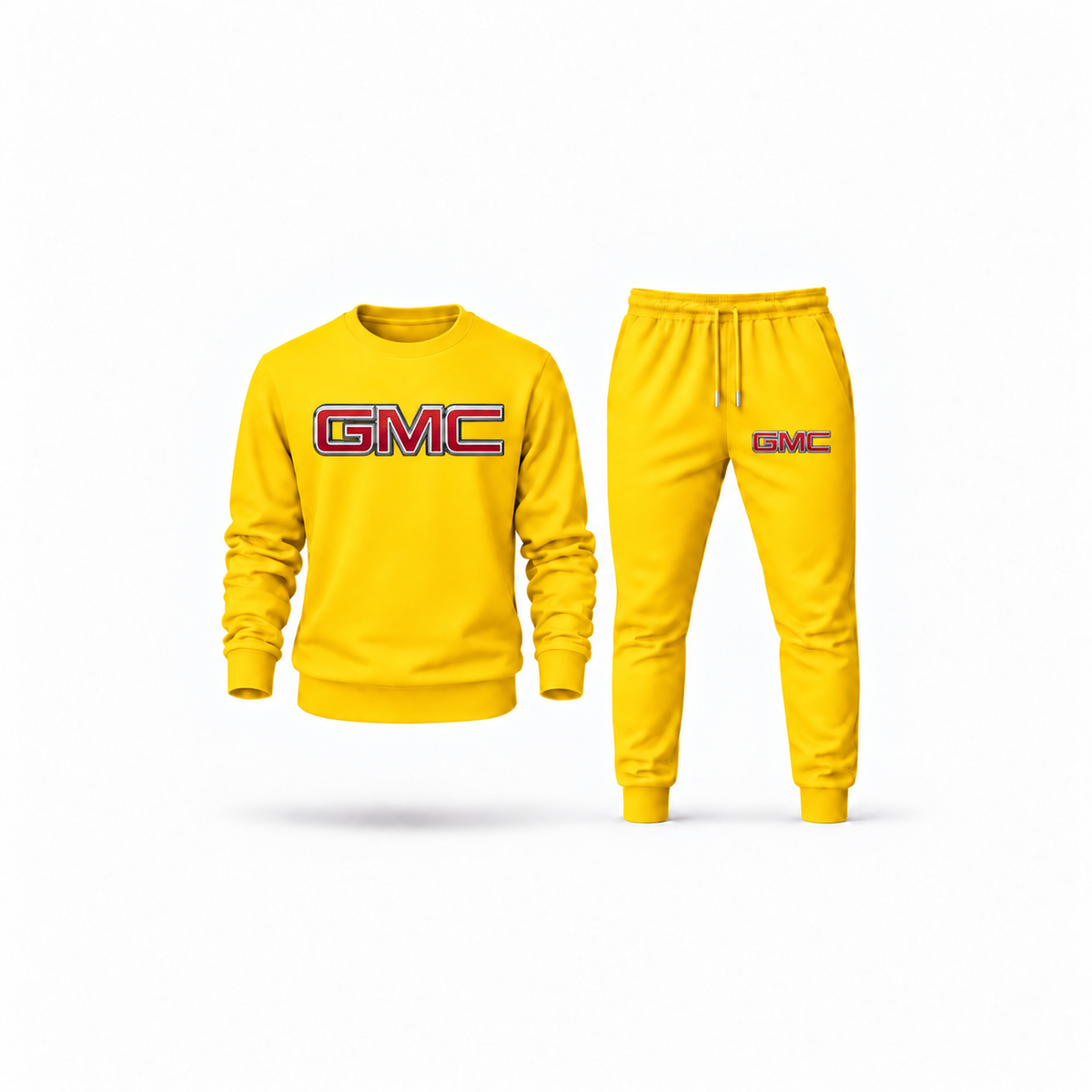 Men's GMC Sweatshirt Joggers Set | Color: Yellow | Main