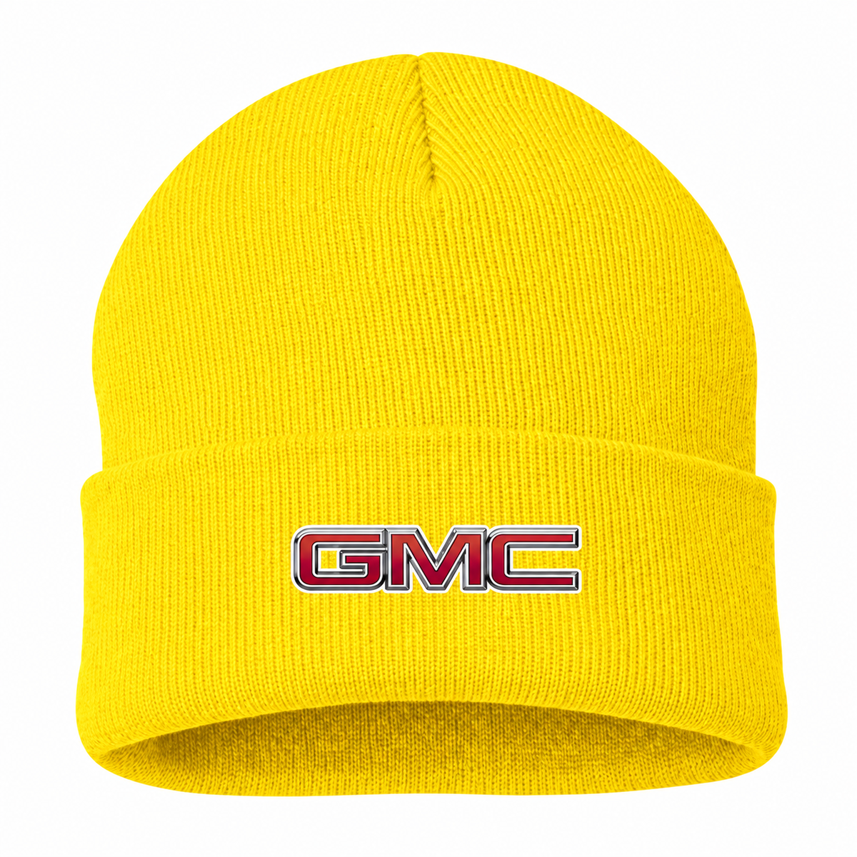 Men's GMC Beanie Hat — Yellow — clean front main