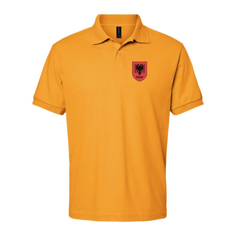 Men's Albania National Soccer Team Dry Blend Polo