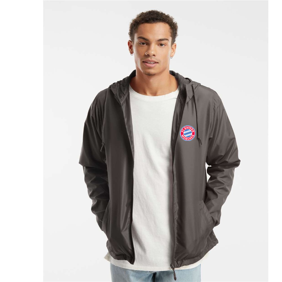 Men’s  F.C. Bayern Munich Soccer- Independent Trading Co. - Lightweight Windbreaker Full-Zip Jacket - EXP54LWZ