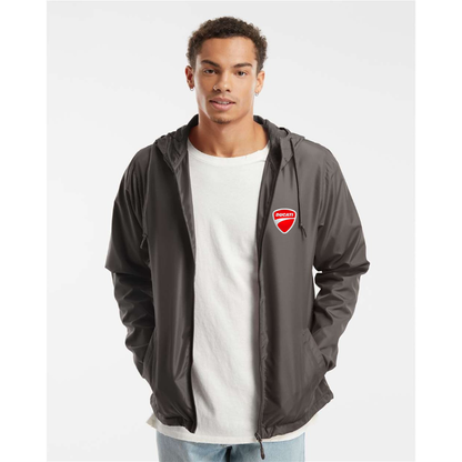 Men’s Ducati Motorcycle - Independent Trading Co. - Lightweight Windbreaker Full-Zip Jacket - EXP54LWZ