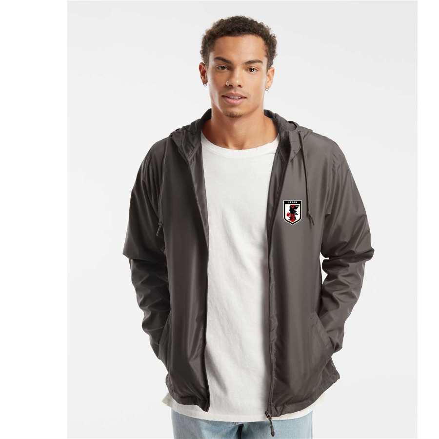 Men’s Japan National Soccer Team - Independent Trading Co. - Lightweight Windbreaker Full-Zip Jacket - EXP54LWZ