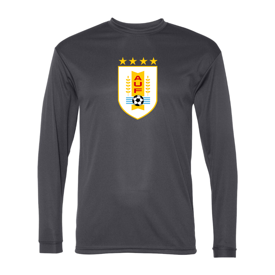 Men’s Uruguay National Soccer Team  - C2 Sport - Performance Long Sleeve T-Shirt - 5104