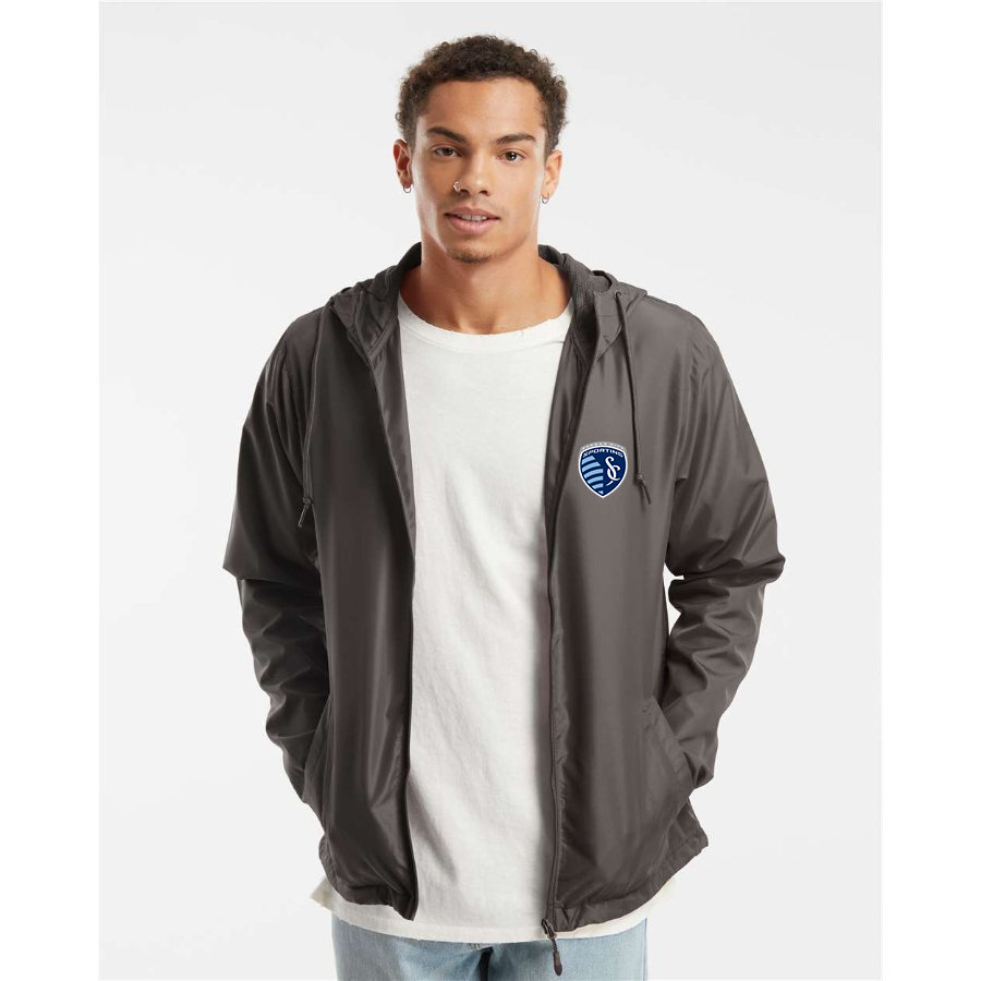 Men’s Sporting Kansas City FC - Independent Trading Co. - Lightweight Windbreaker Full-Zip Jacket - EXP54LWZ