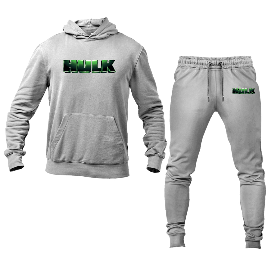 Men's The Hulk Marvel Superhero Hoodie Joggers Set