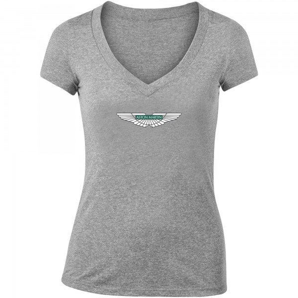 Women's Aston Martin Motorsports Car V-Neck T-Shirt