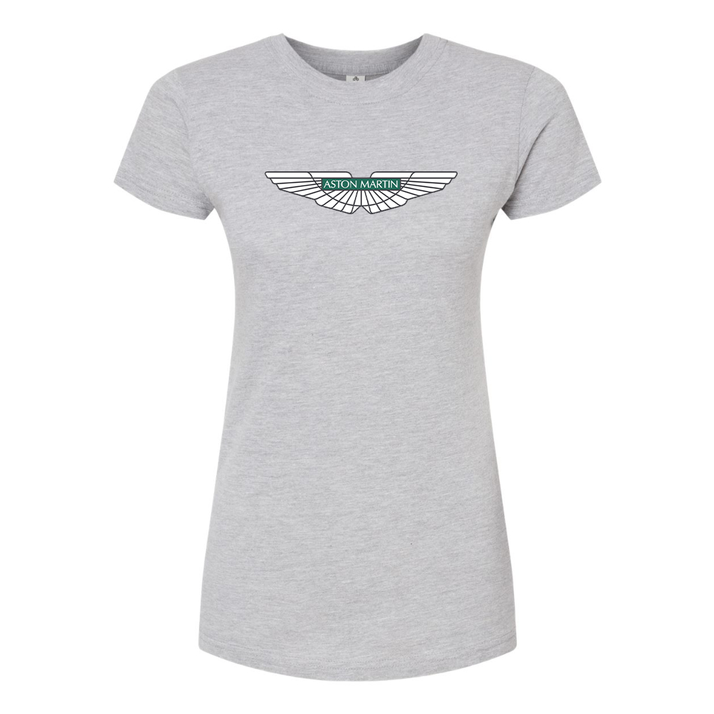 Women's Aston Martin Motorsports Car Round Neck T-Shirt