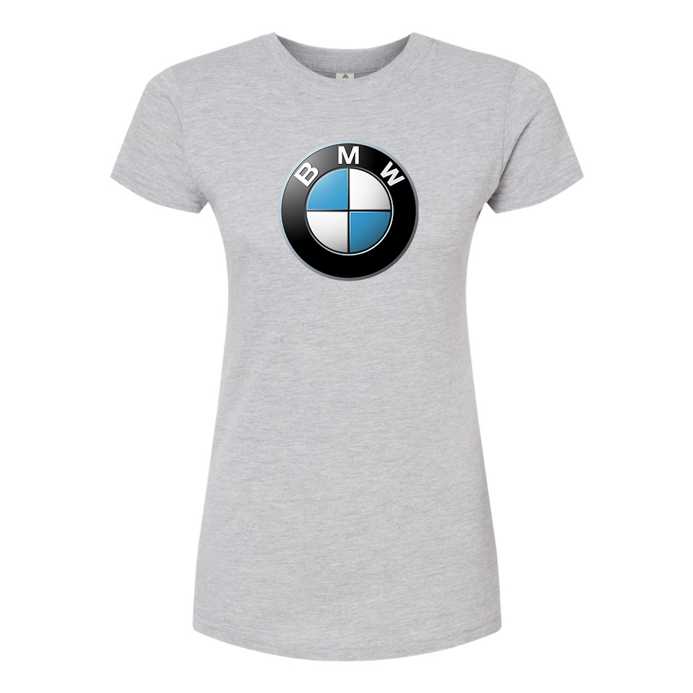 Women's BMW Motorsports Car Round Neck T-Shirt