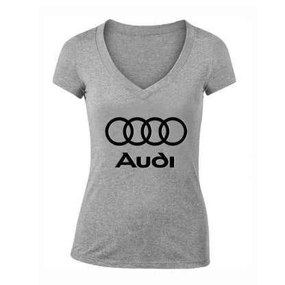 Women's Audi Motorsports Car V-Neck T-Shirt