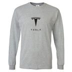 Men’s Tesla Motorsports Car Long Sleeve T-Shirt