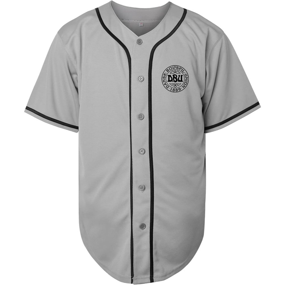Men's Denmark Soccer Baseball Jersey