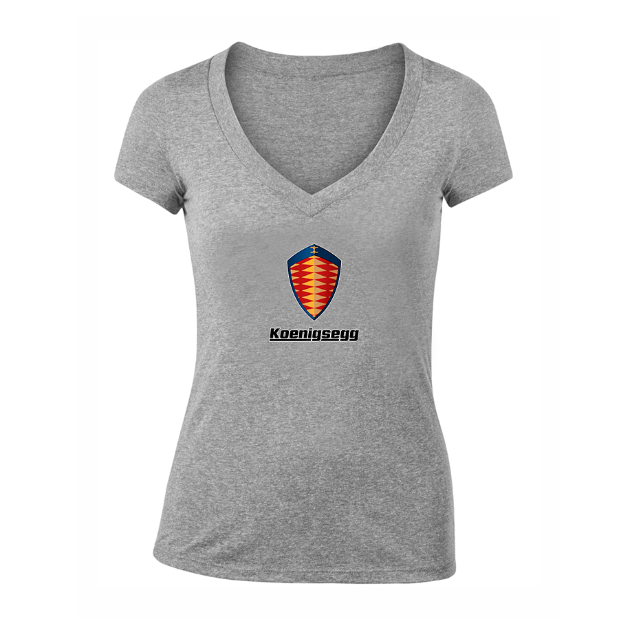 Women's Koenigsegg Car V-Neck T-Shirt