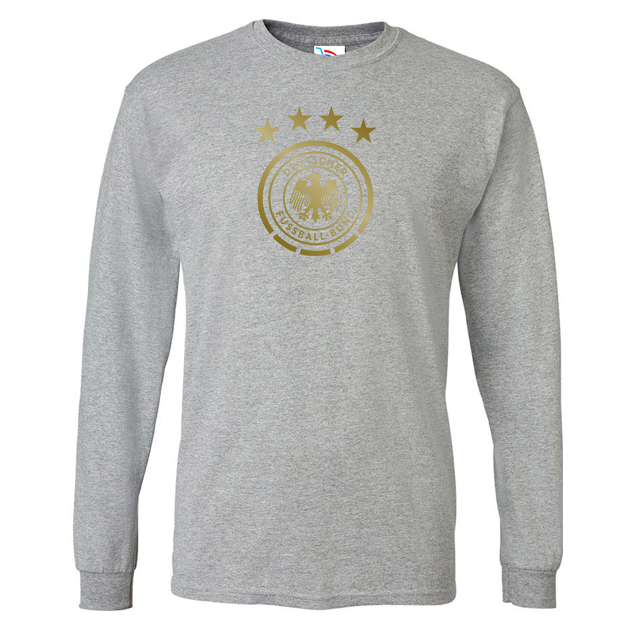 Youth Kids Germany Soccer Long Sleeve T-Shirt
