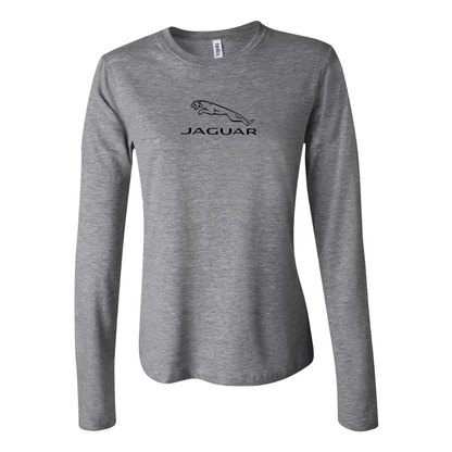 Women's Jaguar Symbol Car Long Sleeve T-Shirt