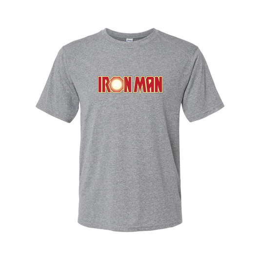 Youth Kids Iron Man Marvel Superhero Performance T-Shirt