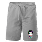 Men's Lionel Messi Face Art Soccer Athletic Fleece Shorts