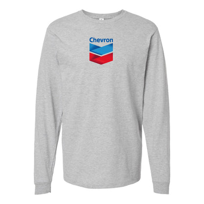 Youth Kids Chevron Gas Station  Long Sleeve T-Shirt