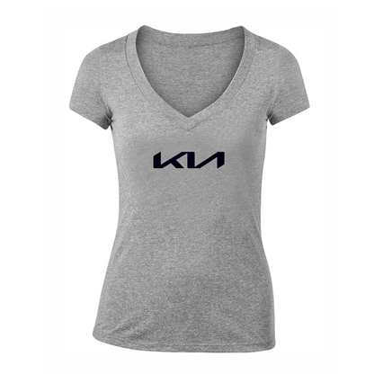 Women's Kia Car V-Neck T-Shirt