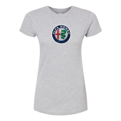 Women's Alfa Romeo Car Round Neck T-Shirt