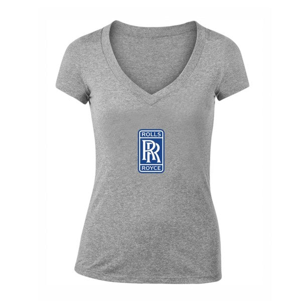 Women's Rolls Royce Motorsport Car V-Neck T-Shirt