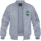 Men's Seattle Sounders FC Lightweight Bomber Jacket Windbreaker Softshell Varsity Jacket Coat