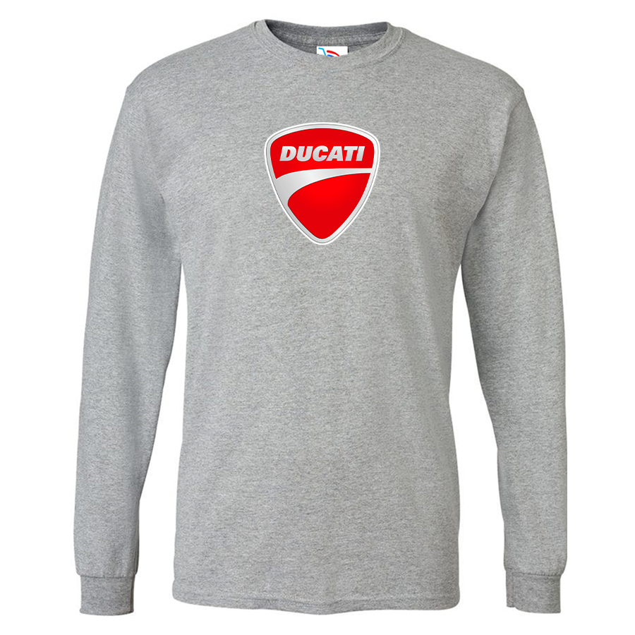 Youth Kids Ducati Motorcycle Long Sleeve T-Shirt