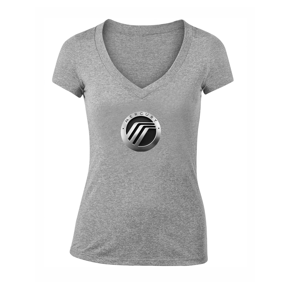 Women's Mercury Car V-Neck T-Shirt